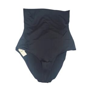 Aerie Black High Waisted Full Coverage Bikini Bottom NWT Women's Medium Swimwear
